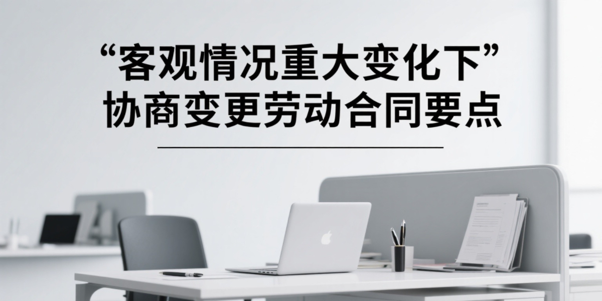 客观情况发生重大变化双方协商一致变更劳动合同应把握的要点和注意事项