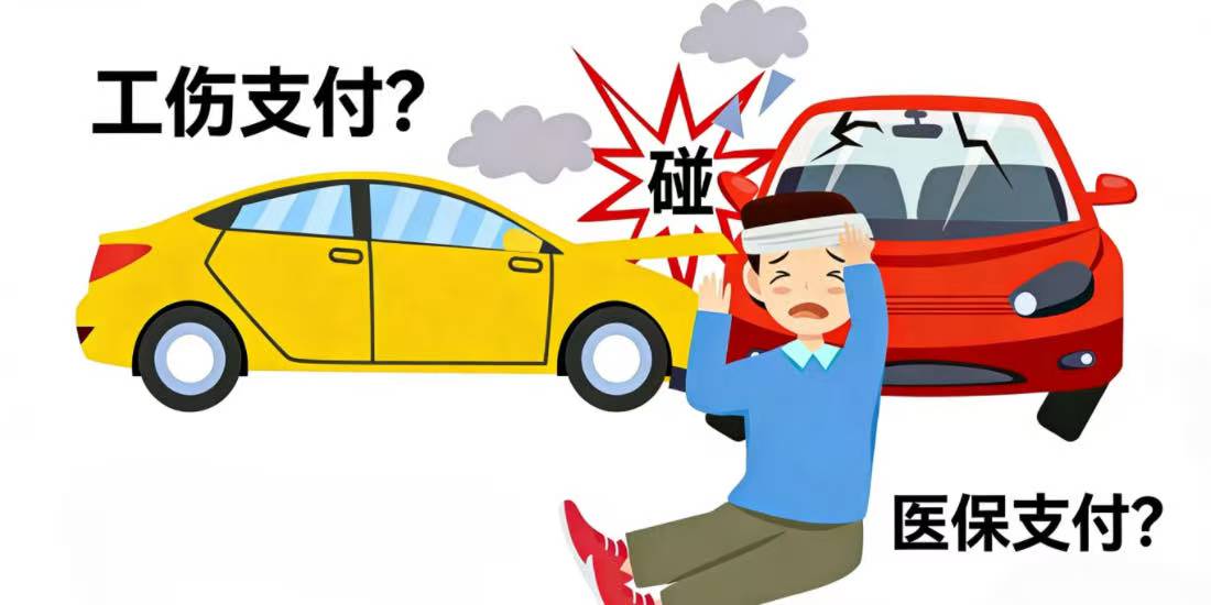 因交通事故造成的工伤能否适用医疗保险?