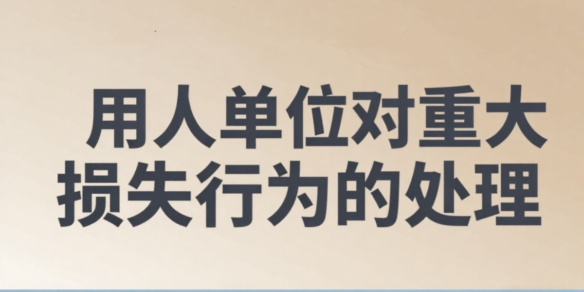 用人单位对于造成重大经济损失或业务失败的行为如何把握和处理