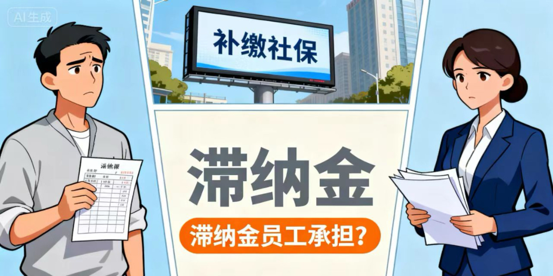 员工投诉举报补缴社保，滞纳金应该由单位还是员工承担？
