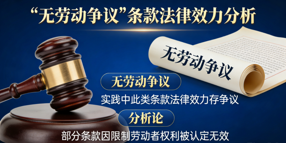 实践中类似“无劳动争议”条款法律效力如何？